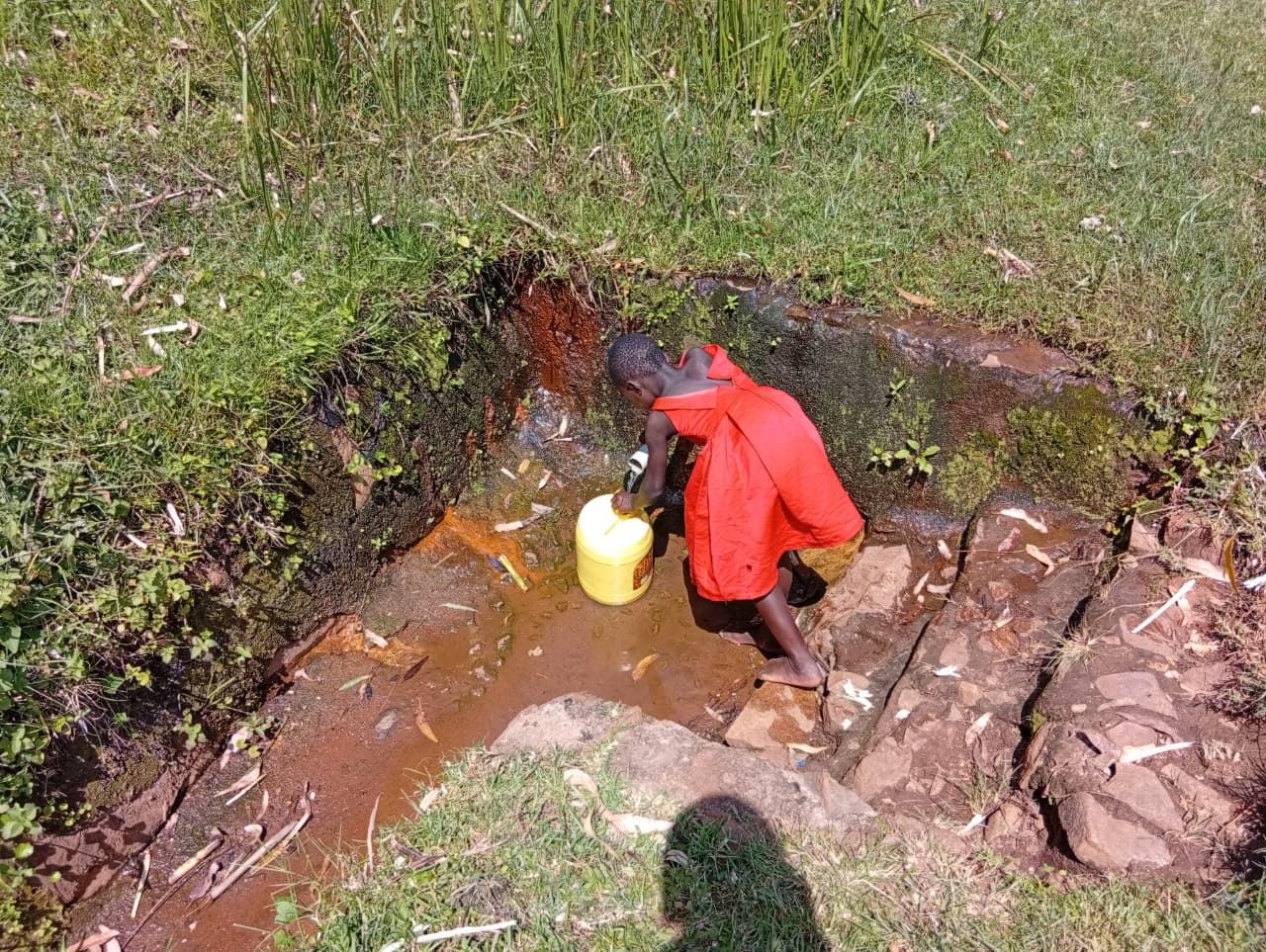 Fetching water from a seasonal stream