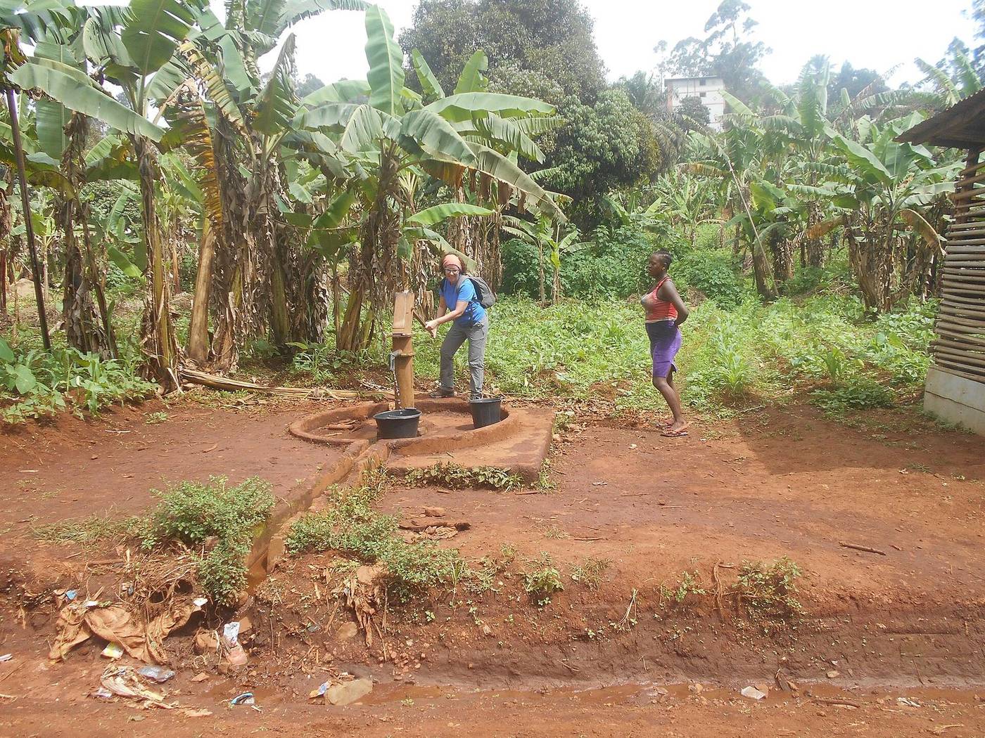 A hand pump serving a rural community