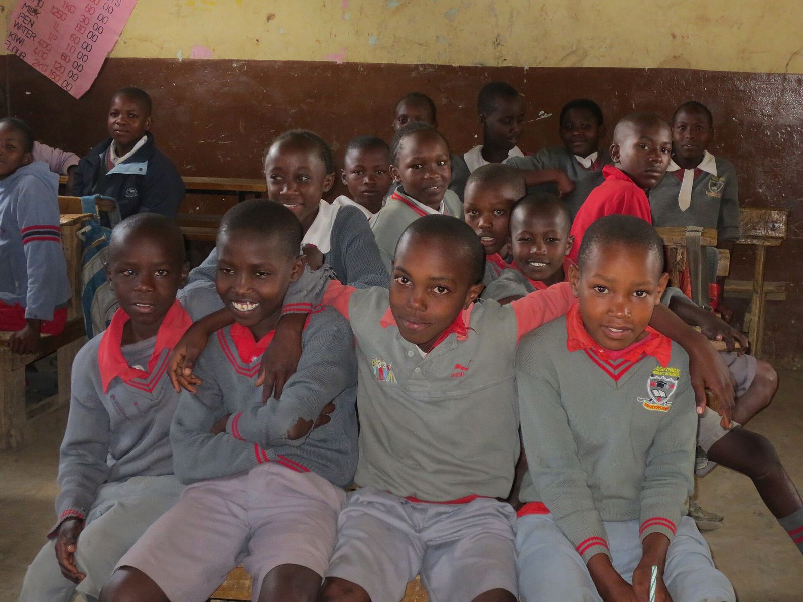 A lesson under way at a primary school