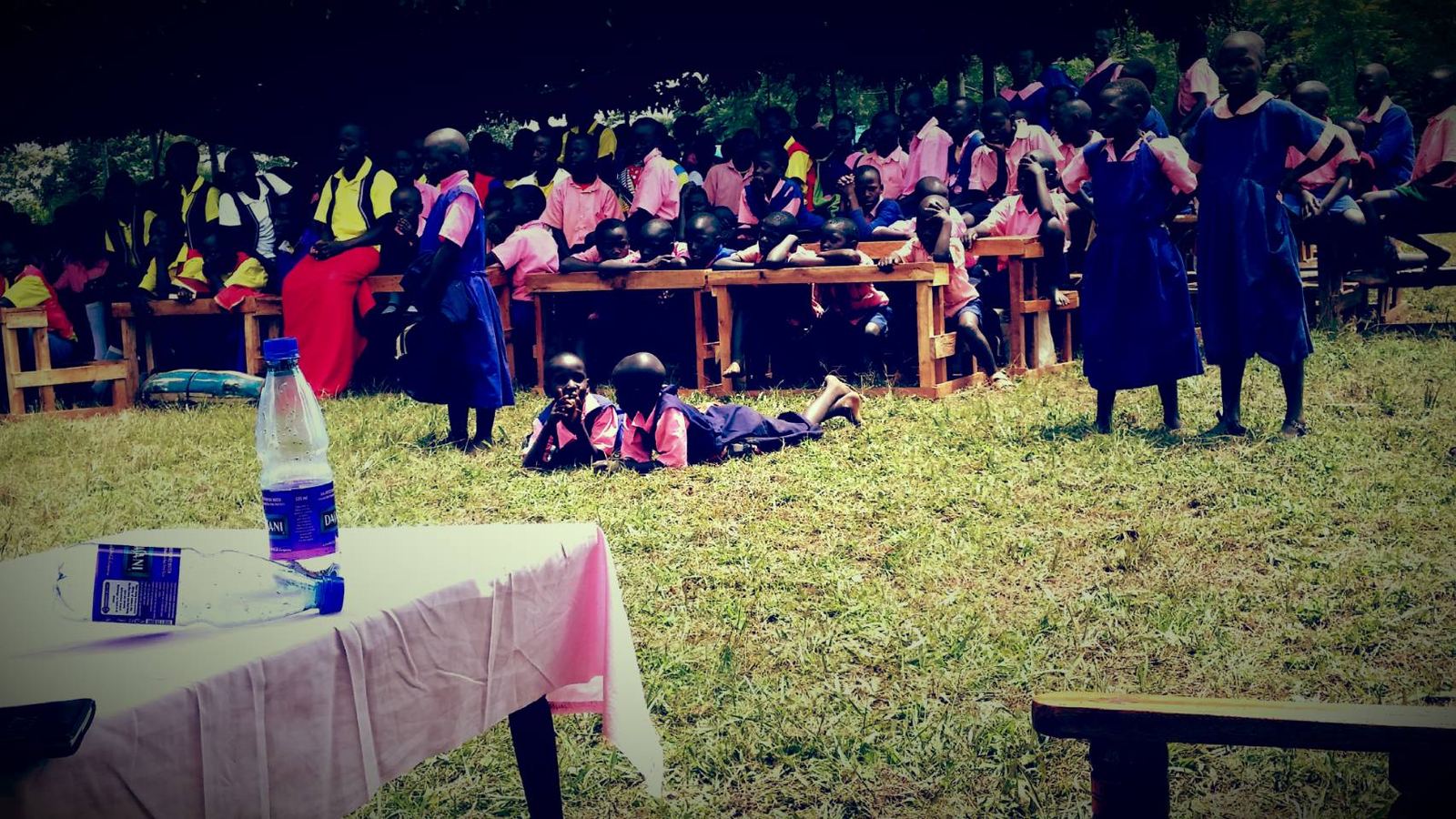 A school and community event outdoors